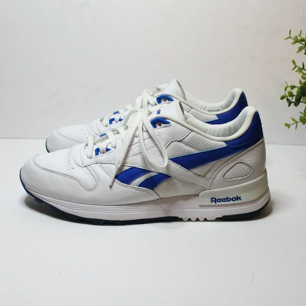 REEBOK Classic‎ EG7936 White Blue Sneaker Shoes 9